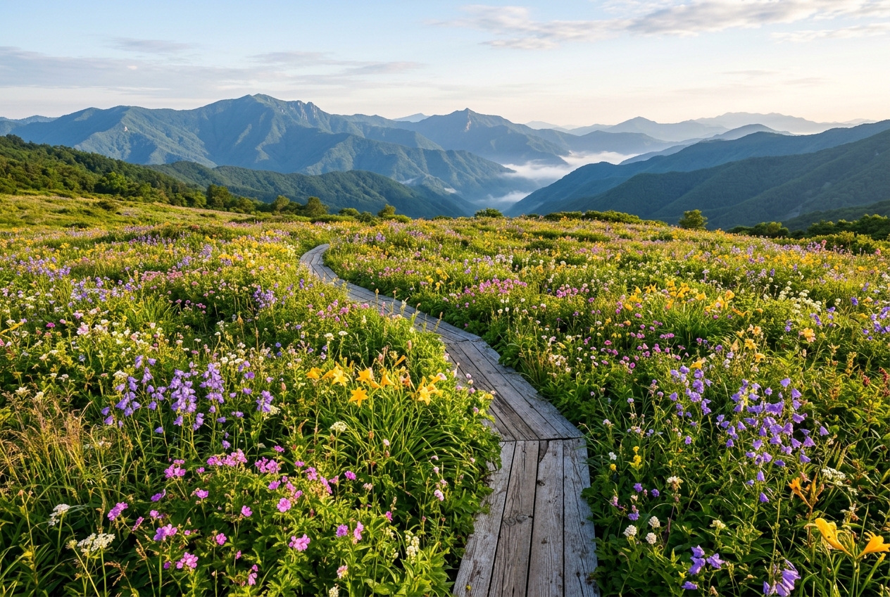 점봉산 곰배령 천상화원